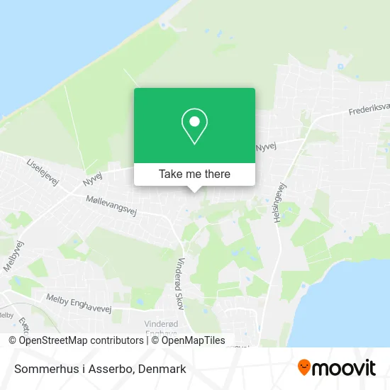 Sommerhus i Asserbo map