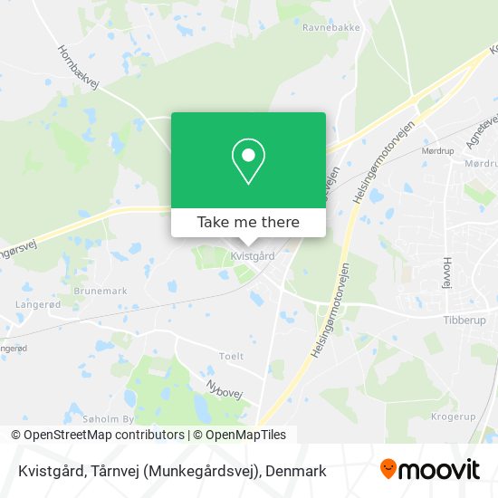 Kvistgård, Tårnvej (Munkegårdsvej) map