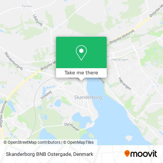 Skanderborg BNB Ostergade map