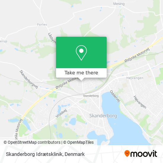Skanderborg Idrætsklinik map