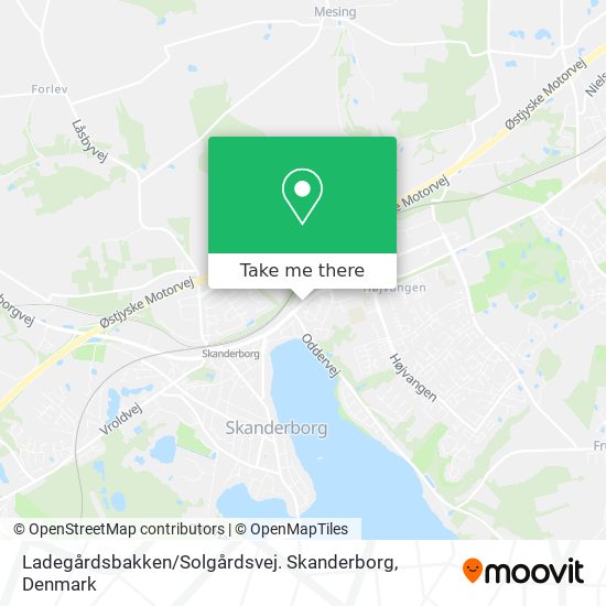 Ladegårdsbakken / Solgårdsvej. Skanderborg map