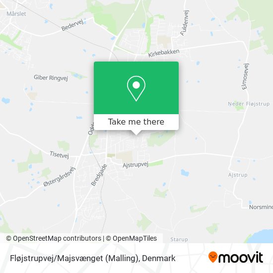 Fløjstrupvej / Majsvænget (Malling) map