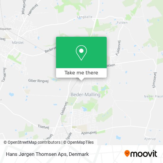 Hans Jørgen Thomsen Aps map