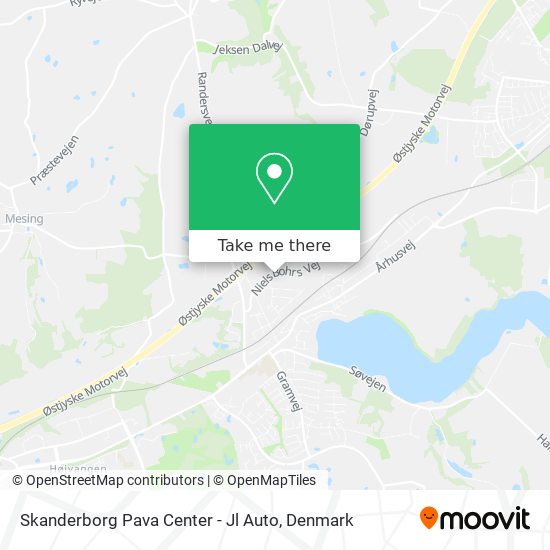 Skanderborg Pava Center - Jl Auto map