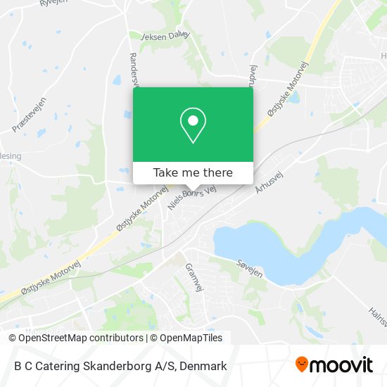 B C Catering Skanderborg A/S map