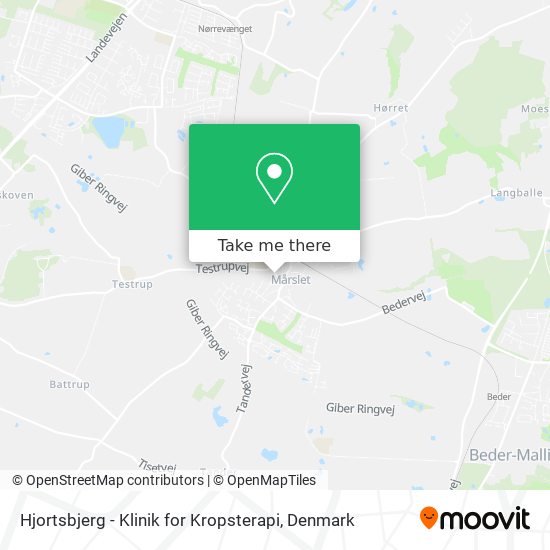 Hjortsbjerg - Klinik for Kropsterapi map