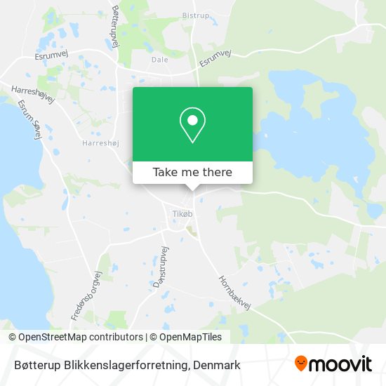 Bøtterup Blikkenslagerforretning map