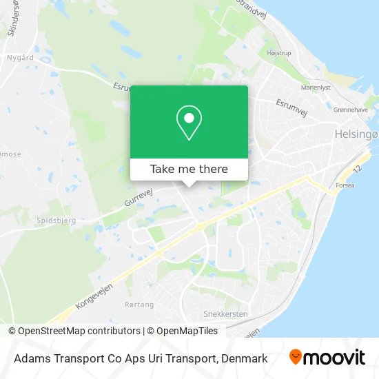 Adams Transport Co Aps Uri Transport map