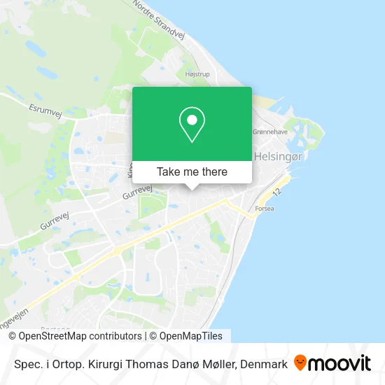 Spec. i Ortop. Kirurgi Thomas Danø Møller map