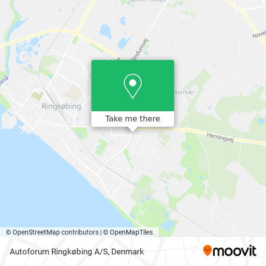 Autoforum Ringkøbing A/S map