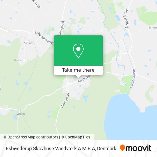 Esbønderup Skovhuse Vandværk A M B A map