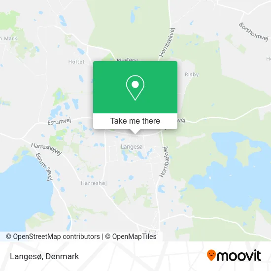 Langesø map