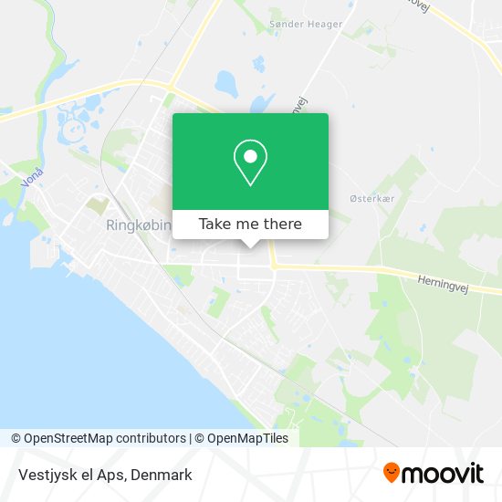 Vestjysk el Aps map