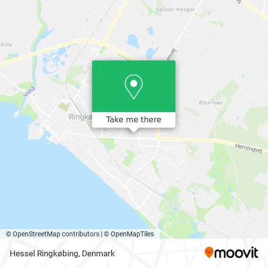 Hessel Ringkøbing map