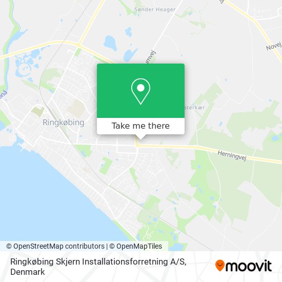 Ringkøbing Skjern Installationsforretning A / S map