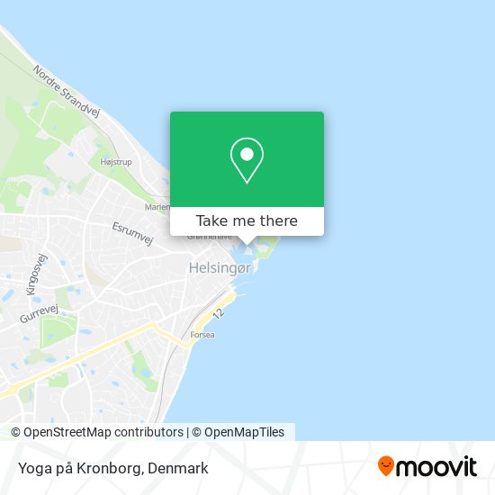 Yoga på Kronborg map