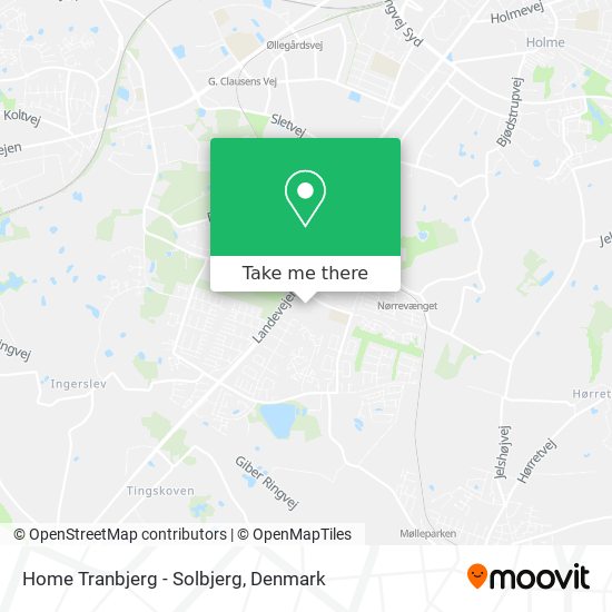 Home Tranbjerg - Solbjerg map
