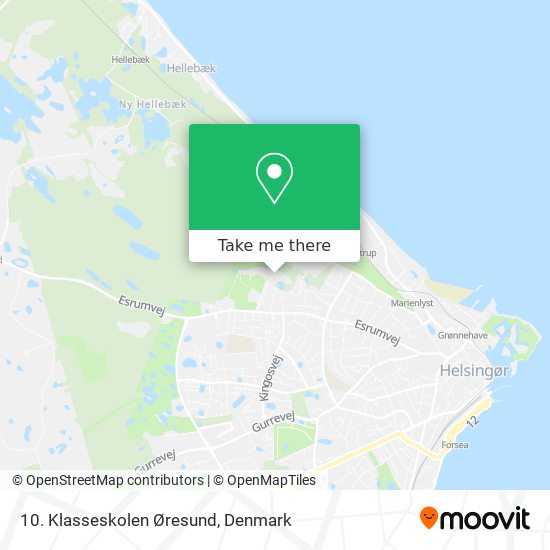 10. Klasseskolen Øresund map
