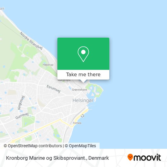 Kronborg Marine og Skibsproviant. map
