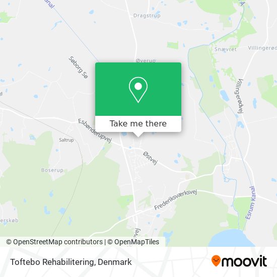 Toftebo Rehabilitering map