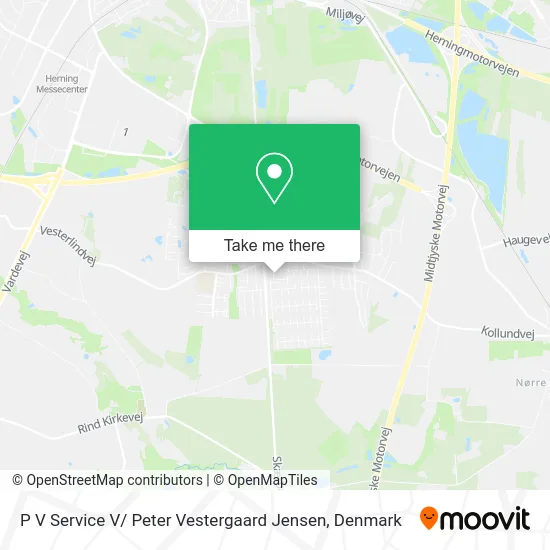 P V Service V/ Peter Vestergaard Jensen map