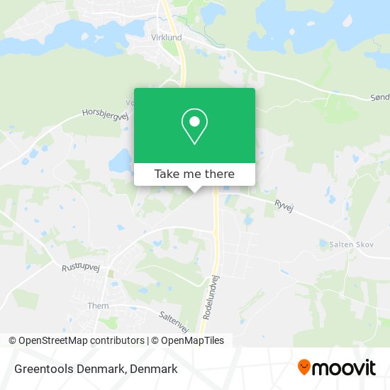 Greentools Denmark map