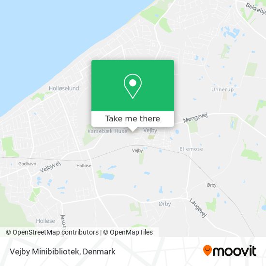 Vejby Minibibliotek map