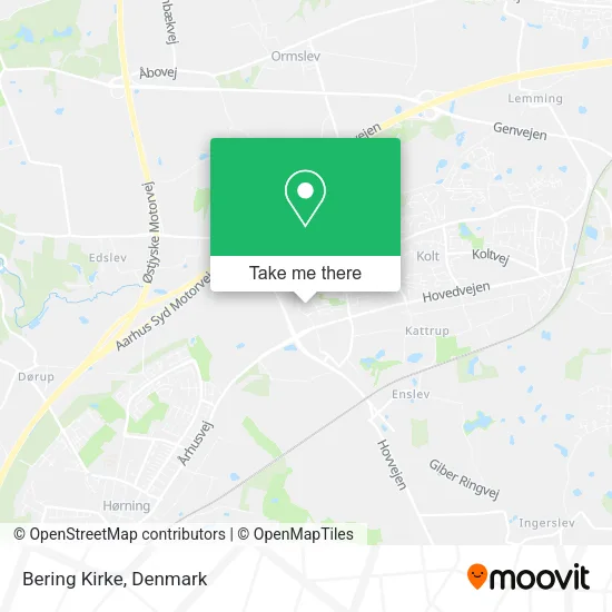 Bering Kirke map