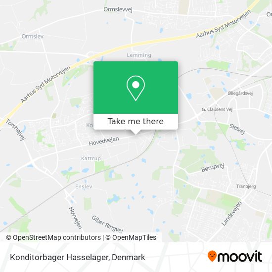 Konditorbager Hasselager map