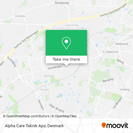 Alpha Care Teknik Aps map