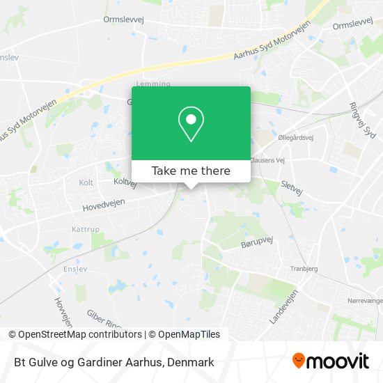 Bt Gulve og Gardiner Aarhus map