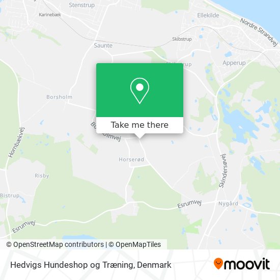 Hedvigs Hundeshop og Træning map