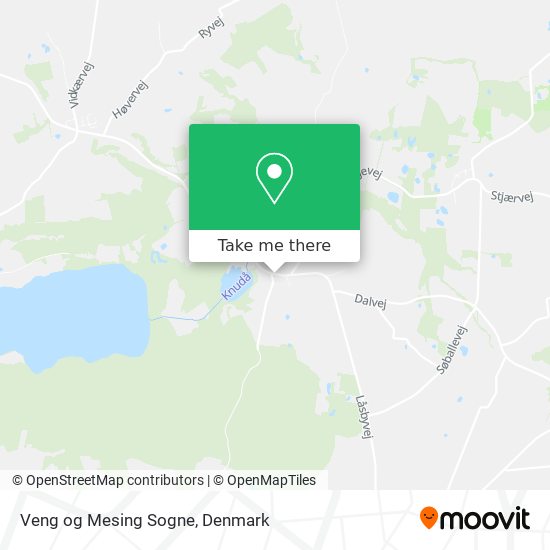 Veng og Mesing Sogne map