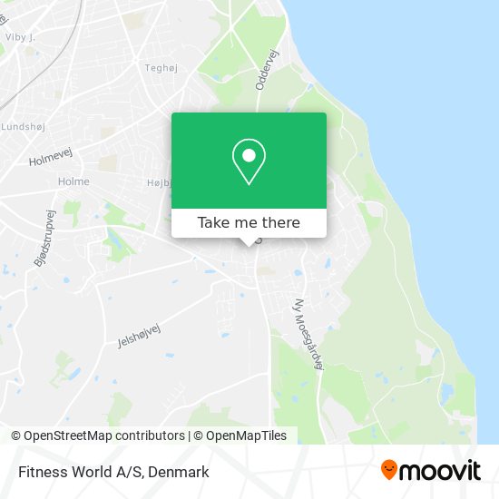 Fitness World A/S map