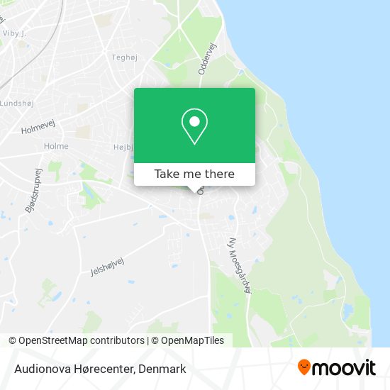 Audionova Hørecenter map
