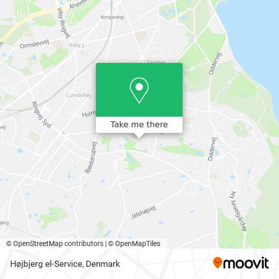 Højbjerg el-Service map
