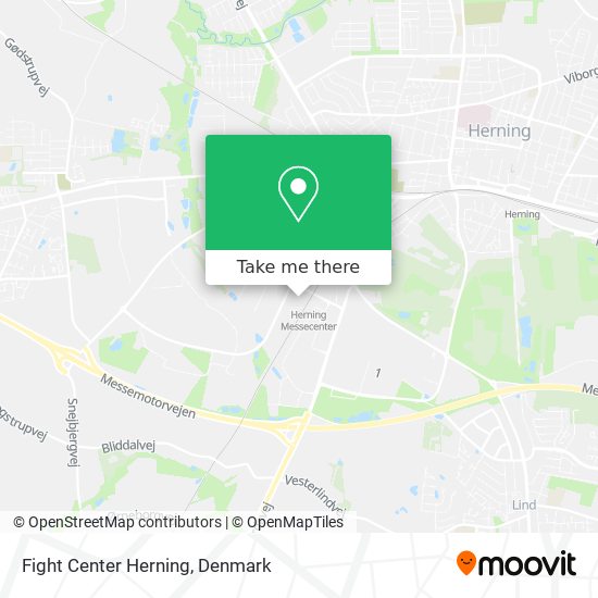 Fight Center Herning map