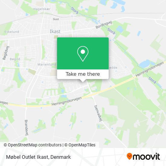 Møbel Outlet Ikast map