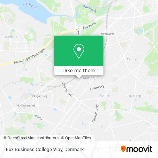 Eux Business College Viby map