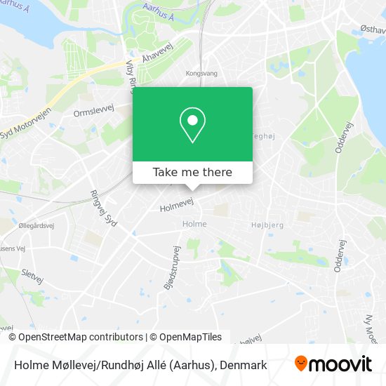 Holme Møllevej / Rundhøj Allé (Aarhus) map