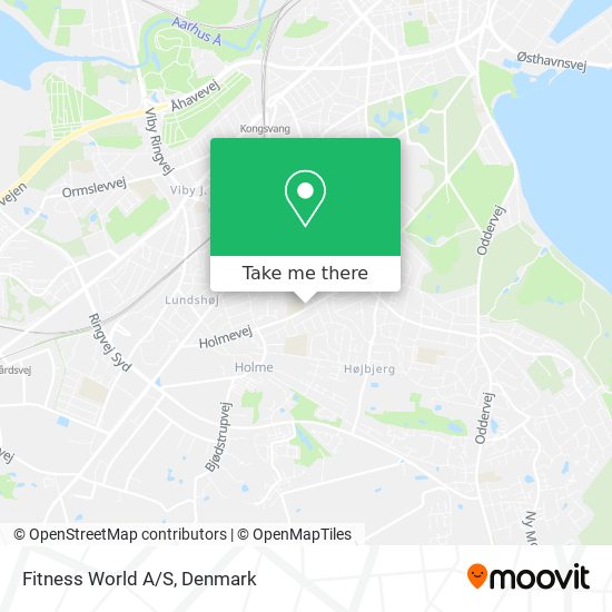 Fitness World A/S map