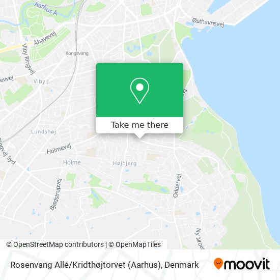 Rosenvang Allé / Kridthøjtorvet (Aarhus) map