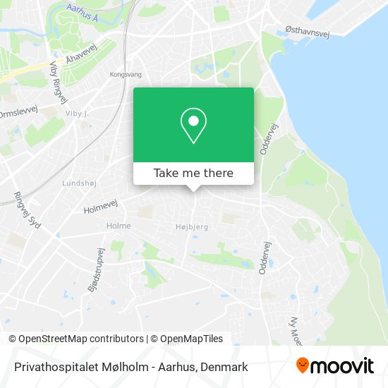 Privathospitalet Mølholm - Aarhus map