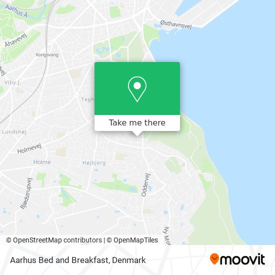 Aarhus Bed and Breakfast map