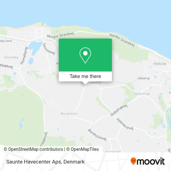 Saunte Havecenter Aps map