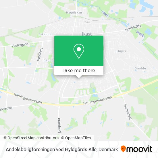 Andelsboligforeningen ved Hyldgårds Alle map