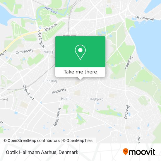 Optik Hallmann Aarhus map