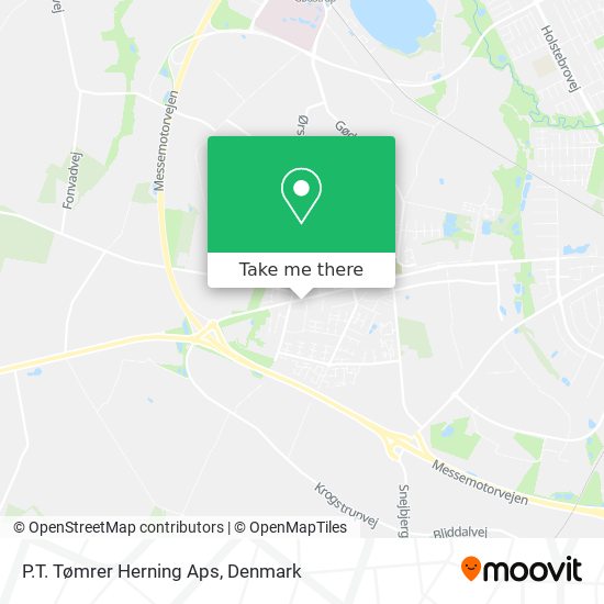 P.T. Tømrer Herning Aps map