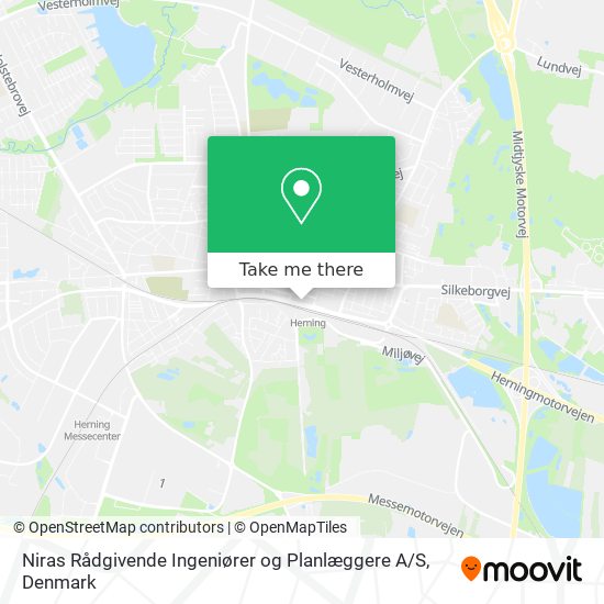 Niras Rådgivende Ingeniører og Planlæggere A / S map