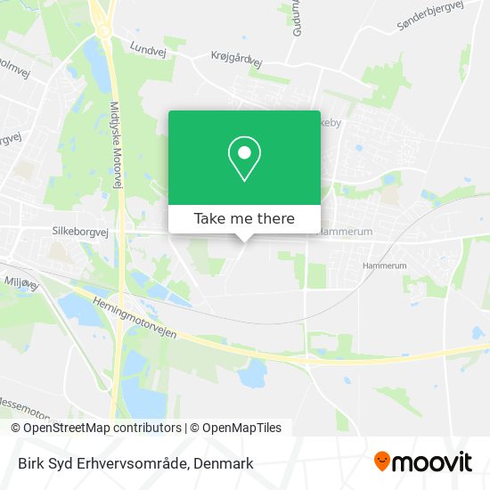 Birk Syd Erhvervsområde map